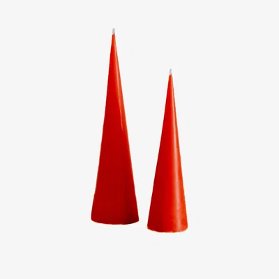 Wolf & Badger Tree Candles Set Red | Studio Üm