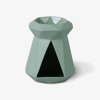 Wolf & Badger Green Chess Pawn Censer Nile | Esma Dereboy
