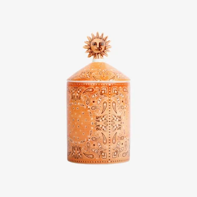 Westwing Handmade Scented Candle Bandana (Mandarin, Sandalwood & Amber)