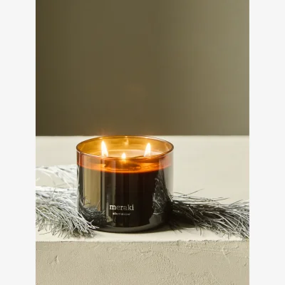 Westwing Scented Three-Wick Candle Silent Amber (Tobacco)
