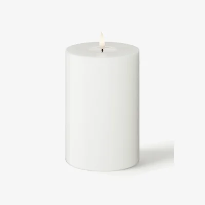 Westwing Handmade LED Candle Real Flame, H 15 cm