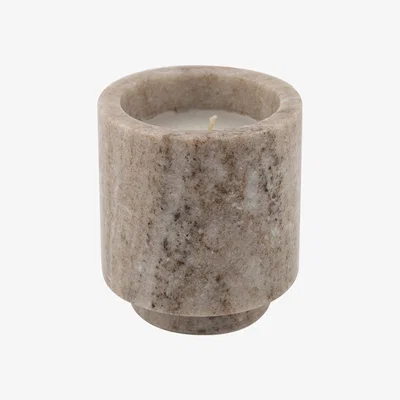 Amara Retreat - Footed Marble Candle