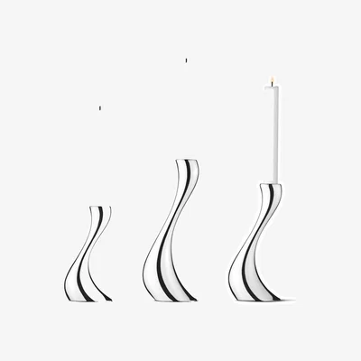 Amara Jensen Cobra Candle Holder - Stainless Steel
