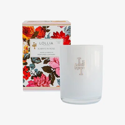 Amara Lollia - Always in Rose Luminary Scented Candle - Rose & Hibiscus
