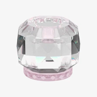 Amara Reflections Copenhagen - Texas Crystal Tealight Holder - Clear/Rose