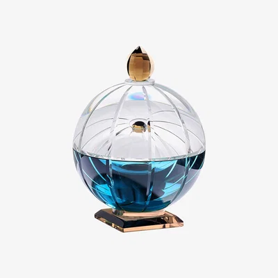 Amara Reflections Copenhagen - Rebecca Crystal Candle - Azure/Clear