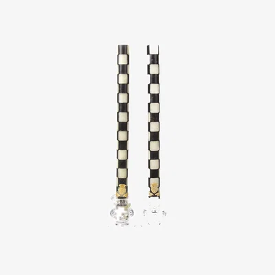 Amara Check Dinner Candles - Set of 2