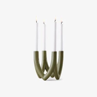 Amara Ro Collection - Chandelier Candle Holder - Olive Green
