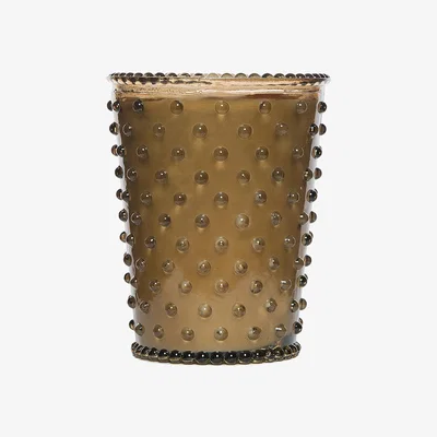 Amara Simpatico - Hobnail Glass Candle - Nutmeg