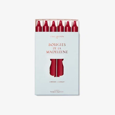 Amara Trudon - Madeleines Taper Candle - Set of 6 - Burgundy