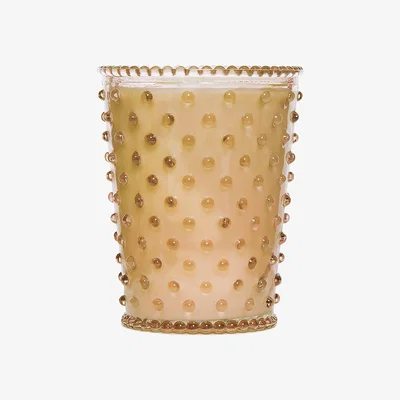 Amara Simpatico - Hobnail Glass Candle - Chai Tea Latte