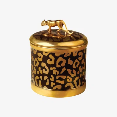 Amara L'Objet - Leopard Candle - Gold