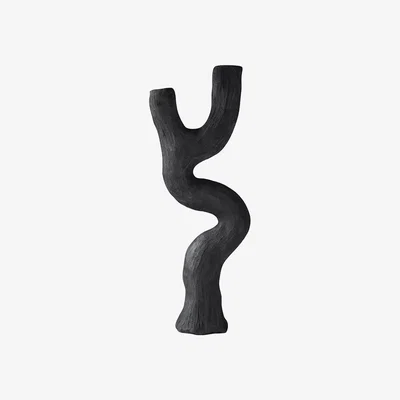 Amara Mette Ditmer Denmark - Art Piece Candleholder - Black