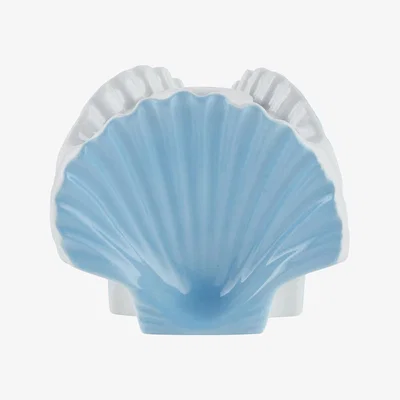 Amara Ginori 1735 - Luke Edward Hall 3 Shells Vase/ Candle Holder - Sea Blue