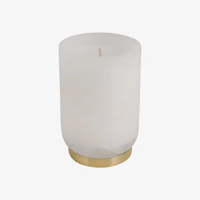 Amara Luxe - Brass Base Marble Look Candle