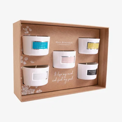 Amara Max Benjamin - Signature 5 Mini Candle Gift Set - White