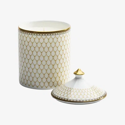 Amara Halcyon Days - Gordon Castle Antler Trellis Lidded Candle - Ivory