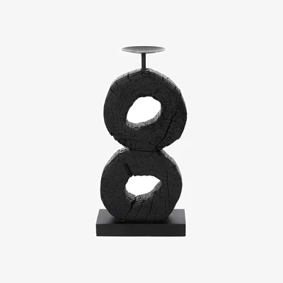 Amara Explorer Charred Log Candle Stand