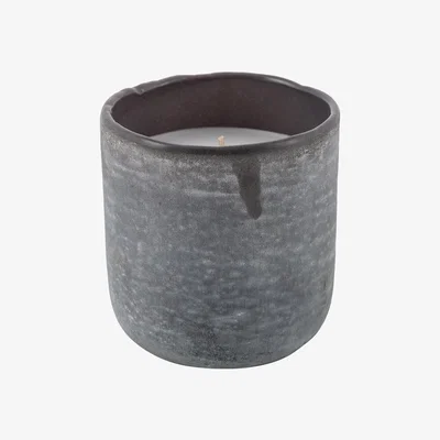 Amara Retreat - Coloured Buried Glass Candle - Grey