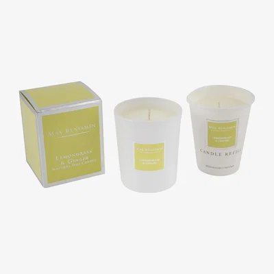 Amara Max Benjamin - Scented Candle & Candle Refill - Lemon Grass & Ginger