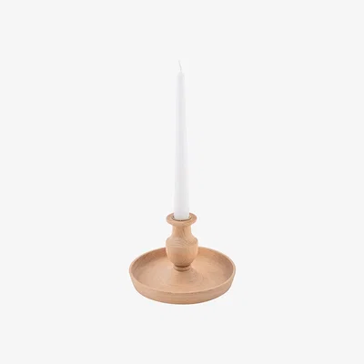Amara Sir/Madam - Kana Candlestick Holder - Wood - Small