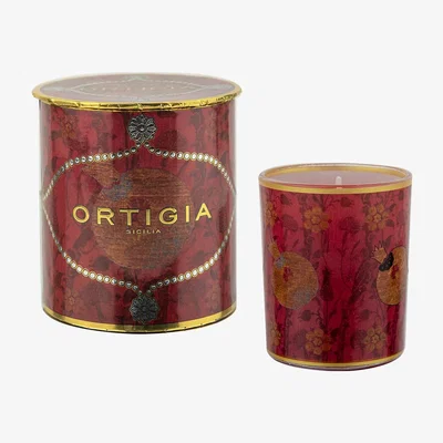 Amara Ortigia - Melograno Decorated Scented Candle - Dry Pomegranate