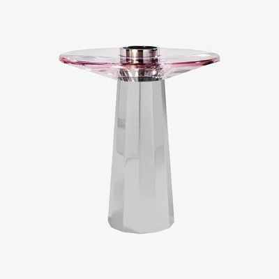 Amara Atelier Swarovski - Rose Laine Pink Candlestick - Small