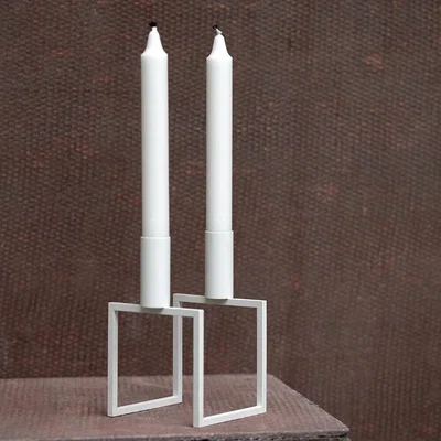 Amara By Lassen - Line Candle Holder - White