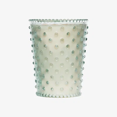Amara Simpatico - Hobnail Glass Candle - Creme Fresh
