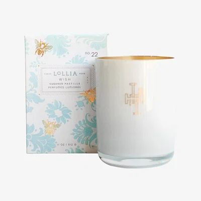 Amara Lollia - Wish Luminary Scented Candle - Sugared Pastille