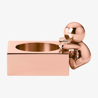 Amara GHIDINI 1961 - Omini Square Tealight Holder - Rose Gold