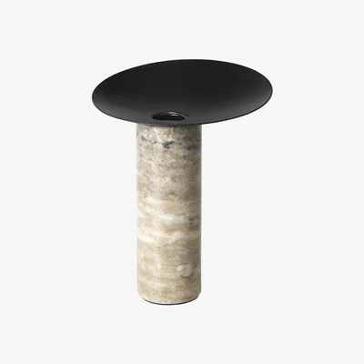 Amara Broste Copenhagen - Siggie Marble Candlestick - Black