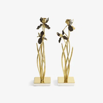 Amara Michael Aram - Black Iris Candleholder - Set Of 2