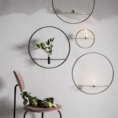 Amara MENU - POV Circle Candleholder - Black - Large