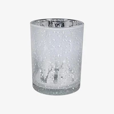 Barker and Stonehouse Frosted Tree Candle Holder