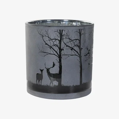 Barker and Stonehouse Small Frosted Candle Holder