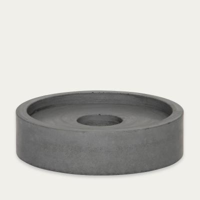 Bombinate.com Cherised Leather Grey Slim Candle Plate Set