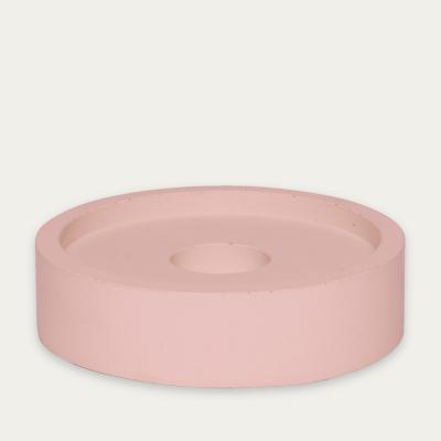 Bombinate.com Curious Rose Blush Slim Candle Plate Set