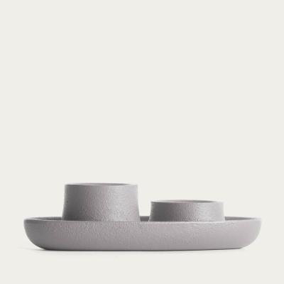 Bombinate.com Grey 2 Funnel Aye Aye! Candle Holder