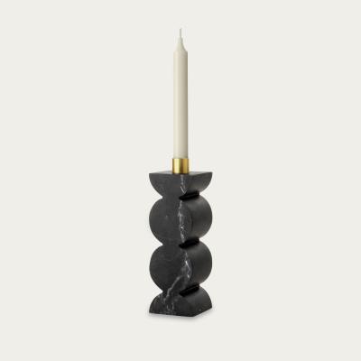Bombinate.com Constantin IB – Black Marquina Marble Candle Holder