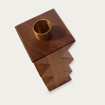 Bombinate.com Constantin III – Candle Holder In Canaletto Walnut