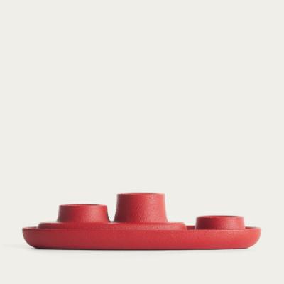 Bombinate.com Red 3 Funnel Aye Aye! Candle Holder