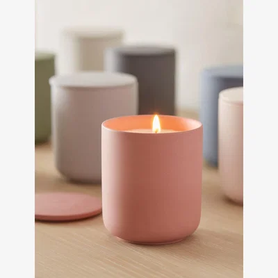Cox and Cox Summer Orange Ceramic Candle