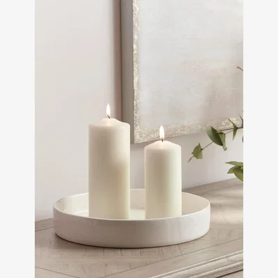 Cox and Cox Glazed Speckled Candle Tray