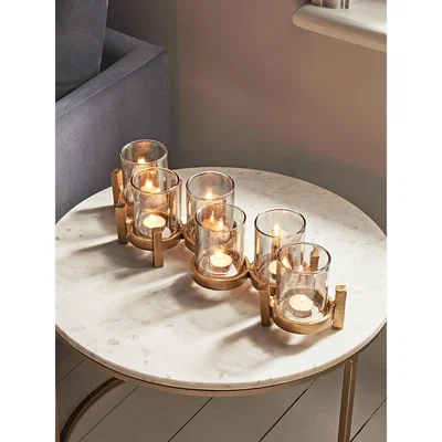 Cox and Cox NEW Bronze Standing Candle Holders
