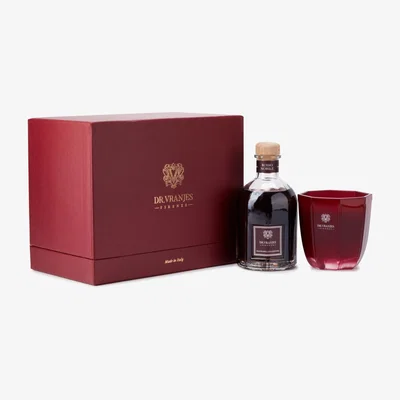 The Conran Shop Rosso Nobile Reed Diffuser & Candle Gift Set By Dr. Vranjes Firenze