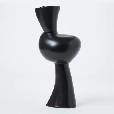 The Conran Shop Tall Blobby Candlestick in Noir