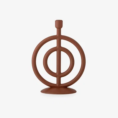 Cult Furniture Ember Candlestick Holder, Brown