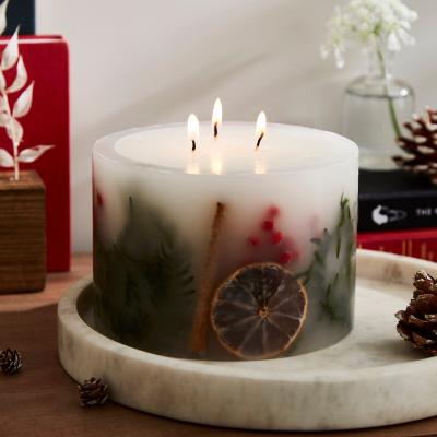 Dunelm Traditional Wax Inclusion Wick Candle White