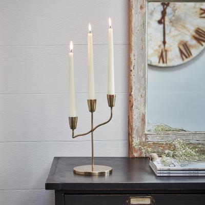 Dunelm Cast Taper Candle Holder Brass